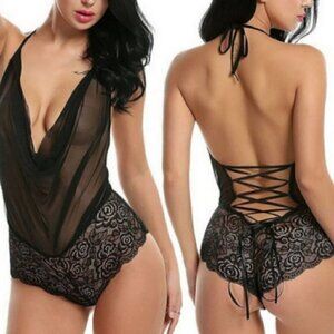 Lingerie Nightwear Babydoll G-String bodysuit